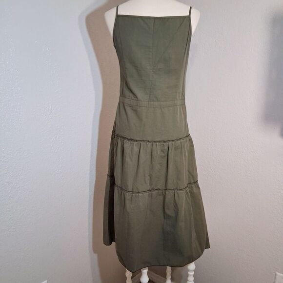 Lizi Olive Green Dress with Floral Embroidery Sizs XL - Picture 5 of 10